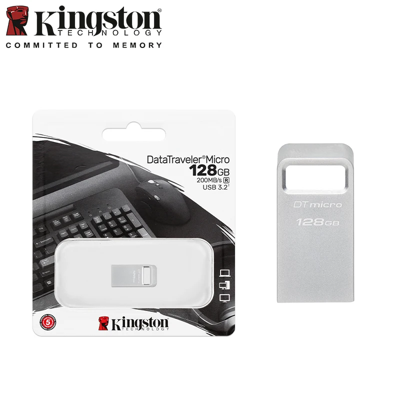 محرك أقلام معدني من كينجستون ، USB عصا ذاكرة ، 64 جيجابايت ، صحن صغير ، GB ، GB ، DTMC3G2 ، 208 ، قرص U للسيارة ، محرك أقراص فضي