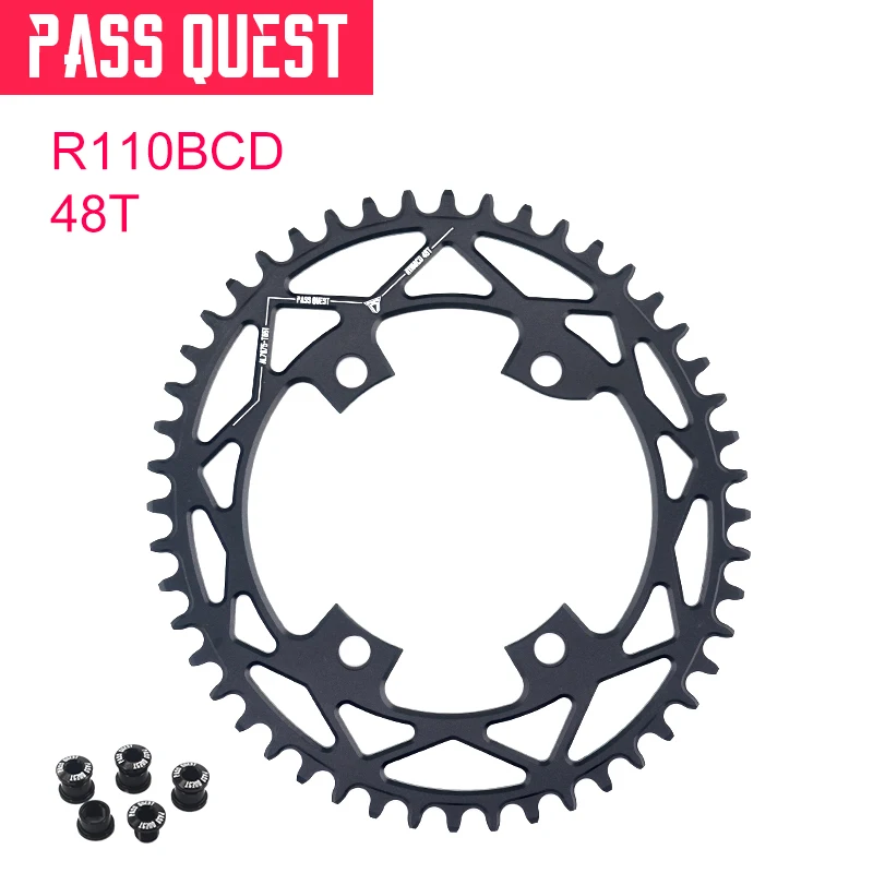 PASS QUEST R110 110BCD 楕円チェーンリング 38T-58T