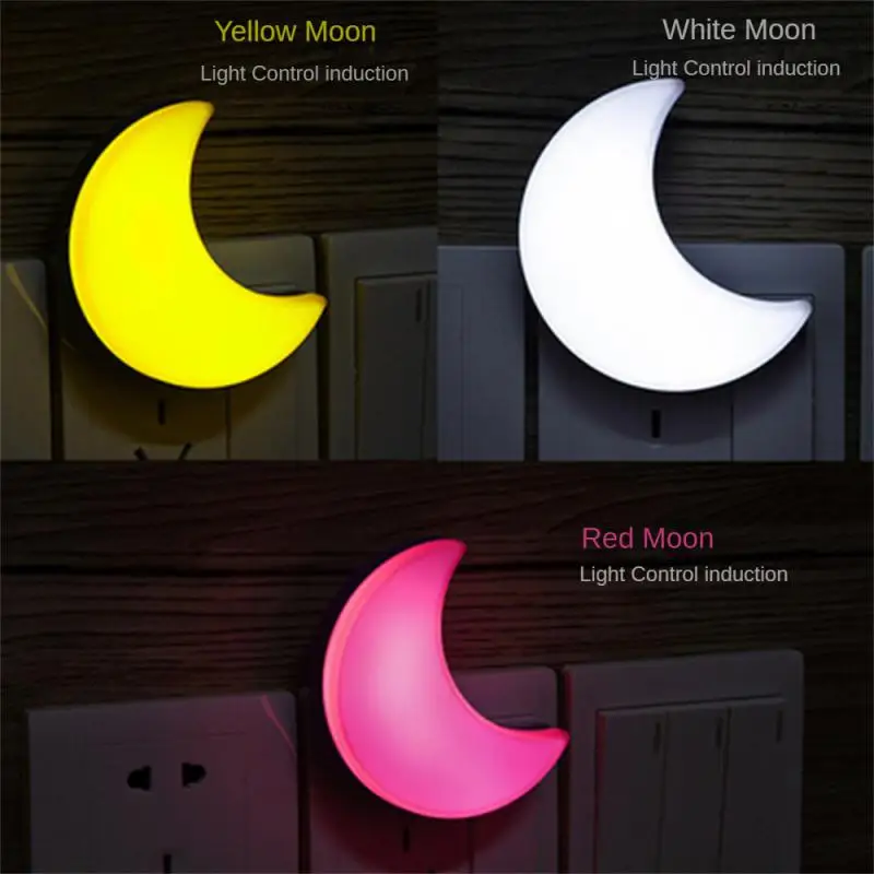 

Led Lamp Multi-scenario Application Convenient Moon-shaped Inductive Lamp Night Light Polychromatic Durable Bedside Lamp Pp