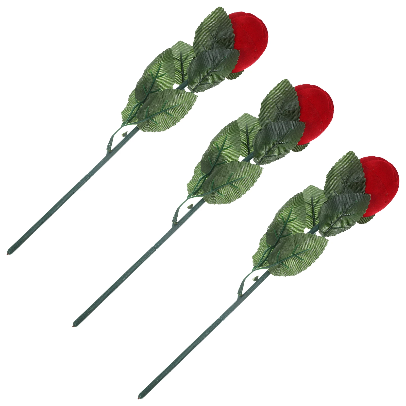 

3-шт ожерелье роза кольцо коробка держатель подставка для свадебной церемонии чехол для хранения ювелирных изделий