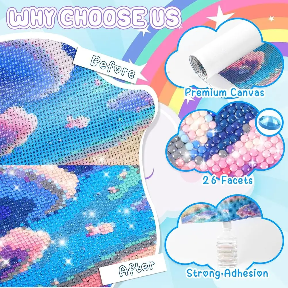 DIY Diamond Craft Painting Cat Riding Shark Giant Monster Ocean Full Square Drill Cross Stitch Hobby Kit Rhinestone Mosaic view 5