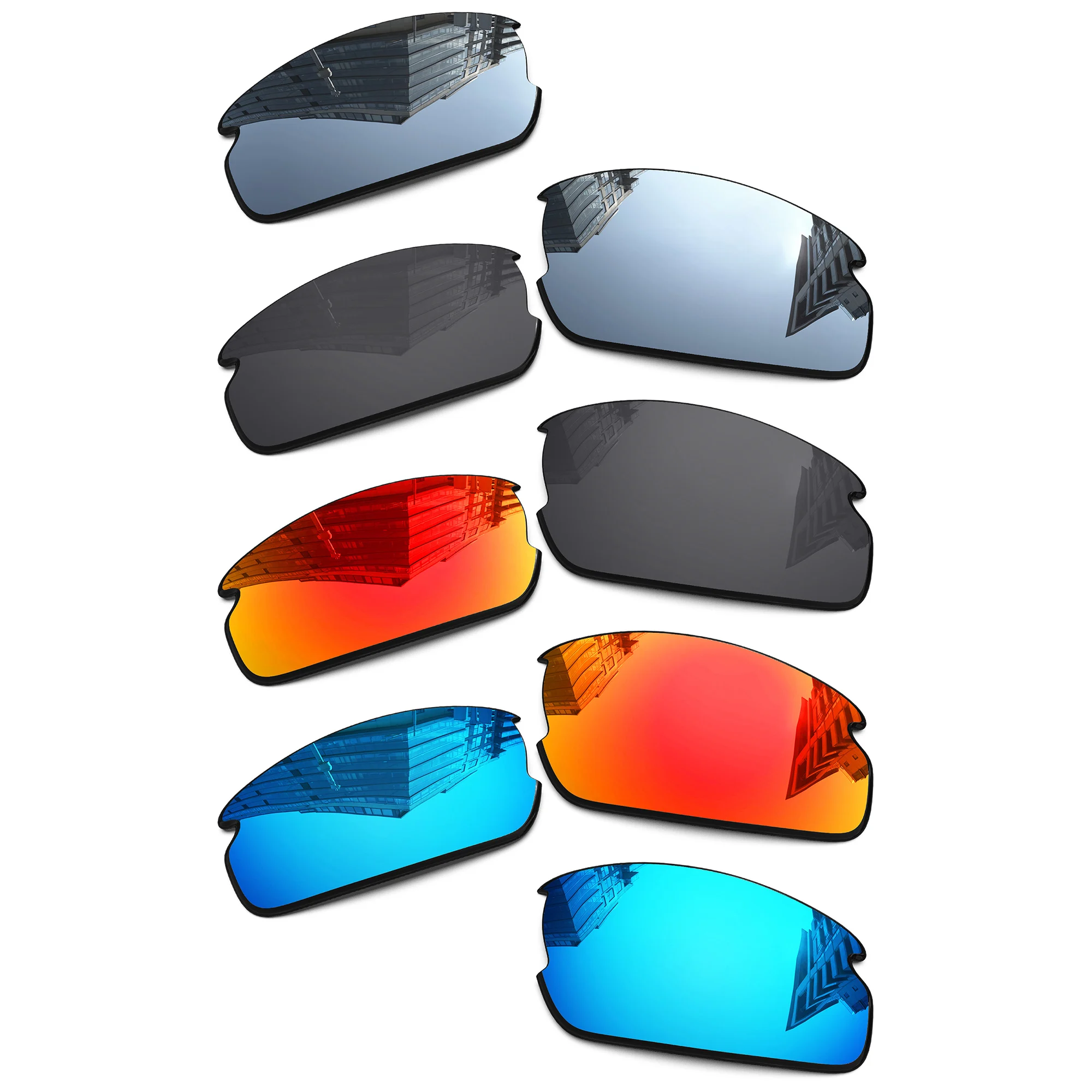 Nexpolarised Polarized Replacement Lenses for Oakley Flak 2.0 OO9295 - 59mm Sunglasses - Multiple Color
