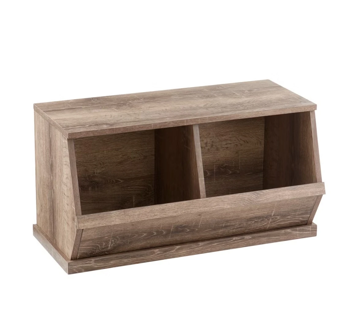 

Nantucket Stacking Double Bin Rustic Driftwood