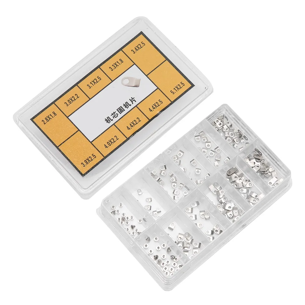 Precision Silver Watch Casing Clamp Steel 5*3cm Watch Repair Tool Securing Screw Washer Watch Maintenance