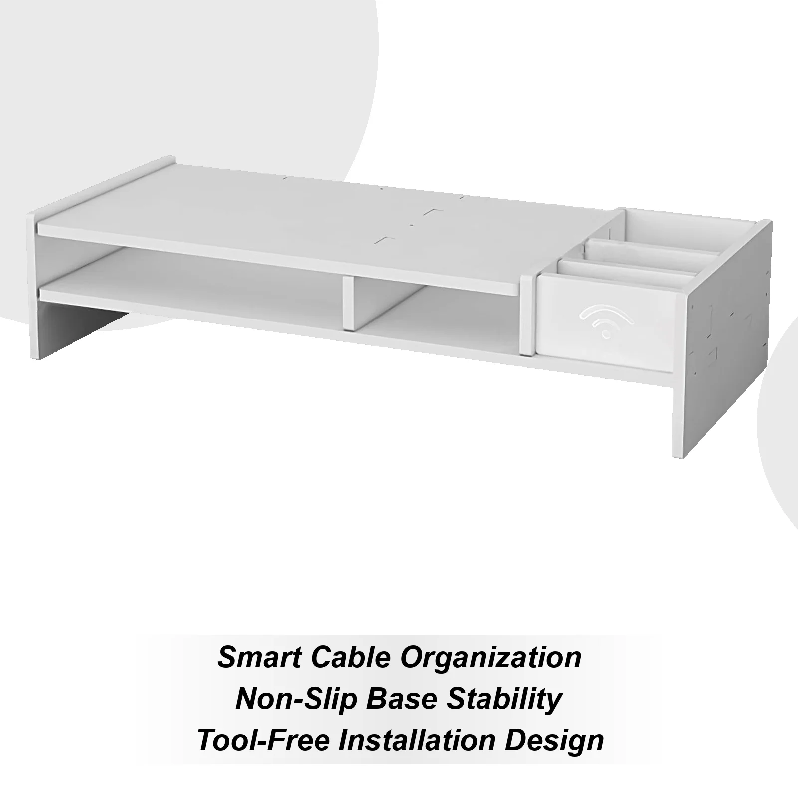 

Monitor Stand For Desk 3-Tier Computer Stand Office Supplies For Reading Filing Study Working Gaming Display Home School Dorm