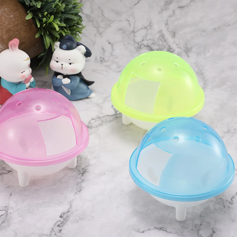 

3 Pcs Hamster Bathroom Cleaning Toys Plastic Container Detachable Anti Skid Pet Bath Tub Sand Room Lightweight Compact Size
