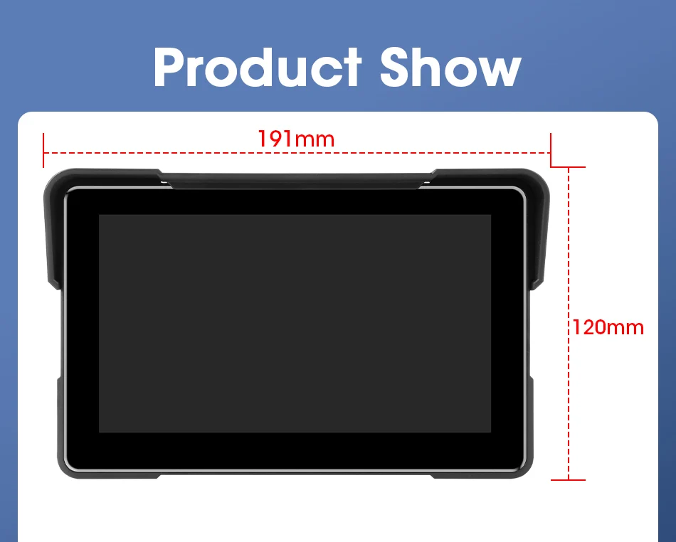 Tragbare 7 "IPX7 Wasserdichte Motorrad Navigation GPS DVR Android Auto Carplay Bildschirm für Moto Kameras Video Recorder BT Monitor – Detail 25