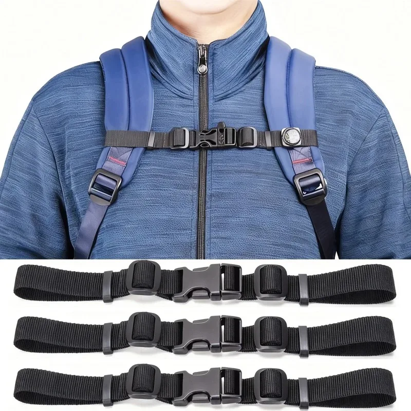 2PCS Adjustable Backpack Strap Harness for Outdoor Camping Tactical Bags Shoulder Strap Bag Accessories