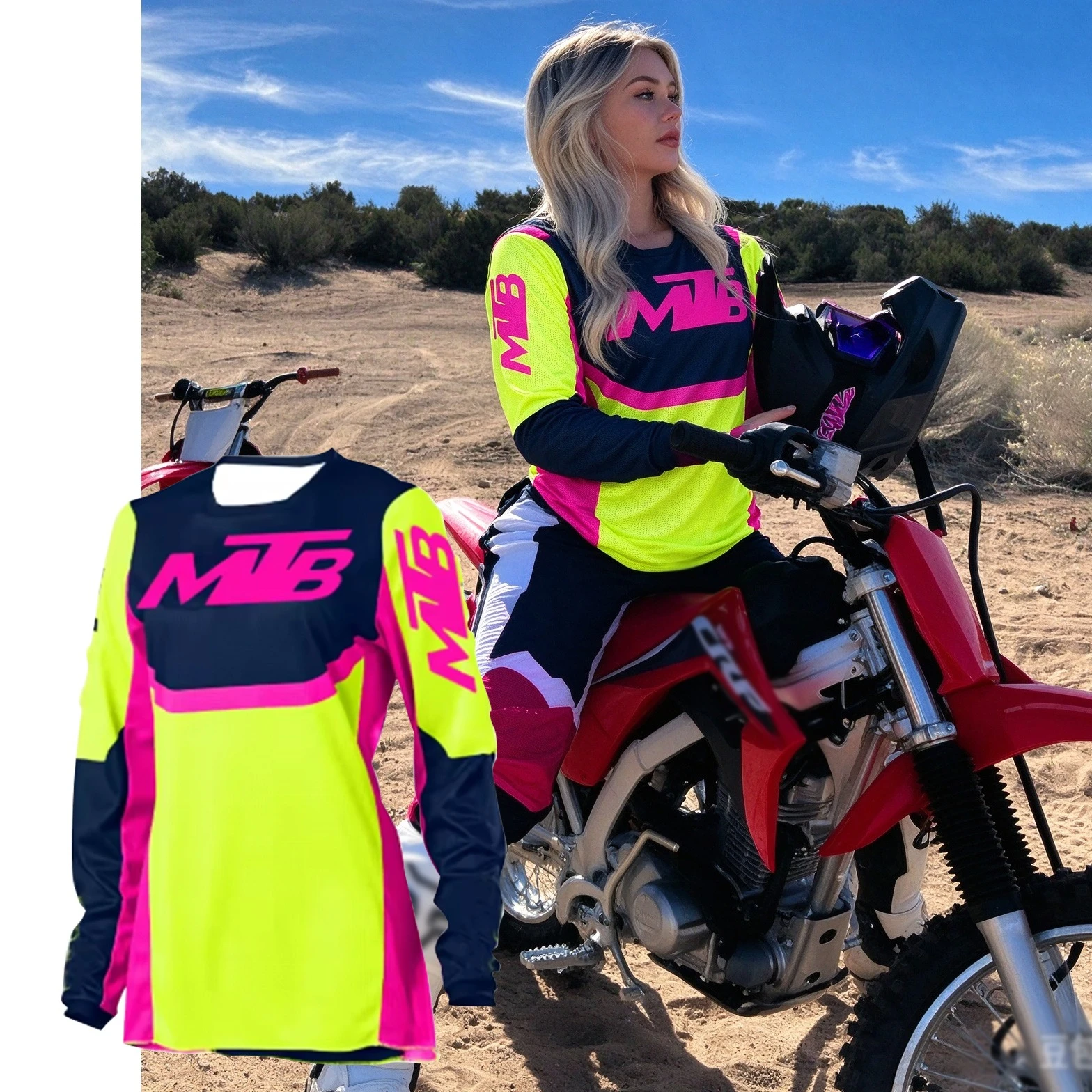New Downhill Jerseys Mountain Bike MTB Shirts Offroad Motorcycle Jersey Motocross Quick Drying Long Sleeved Sportwear Clothing