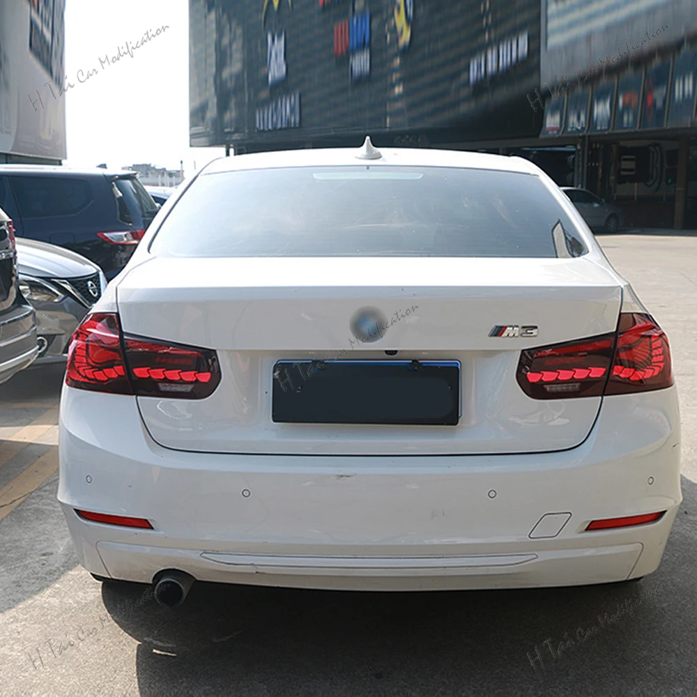 Para tylnych lamp LED do BMW serii 3 F30 F35 320i 328i 335i M3 2013-2020, tylne światła, lampy zespolone, światła przeciwmgielne, komplety oświetlenia samochodowego