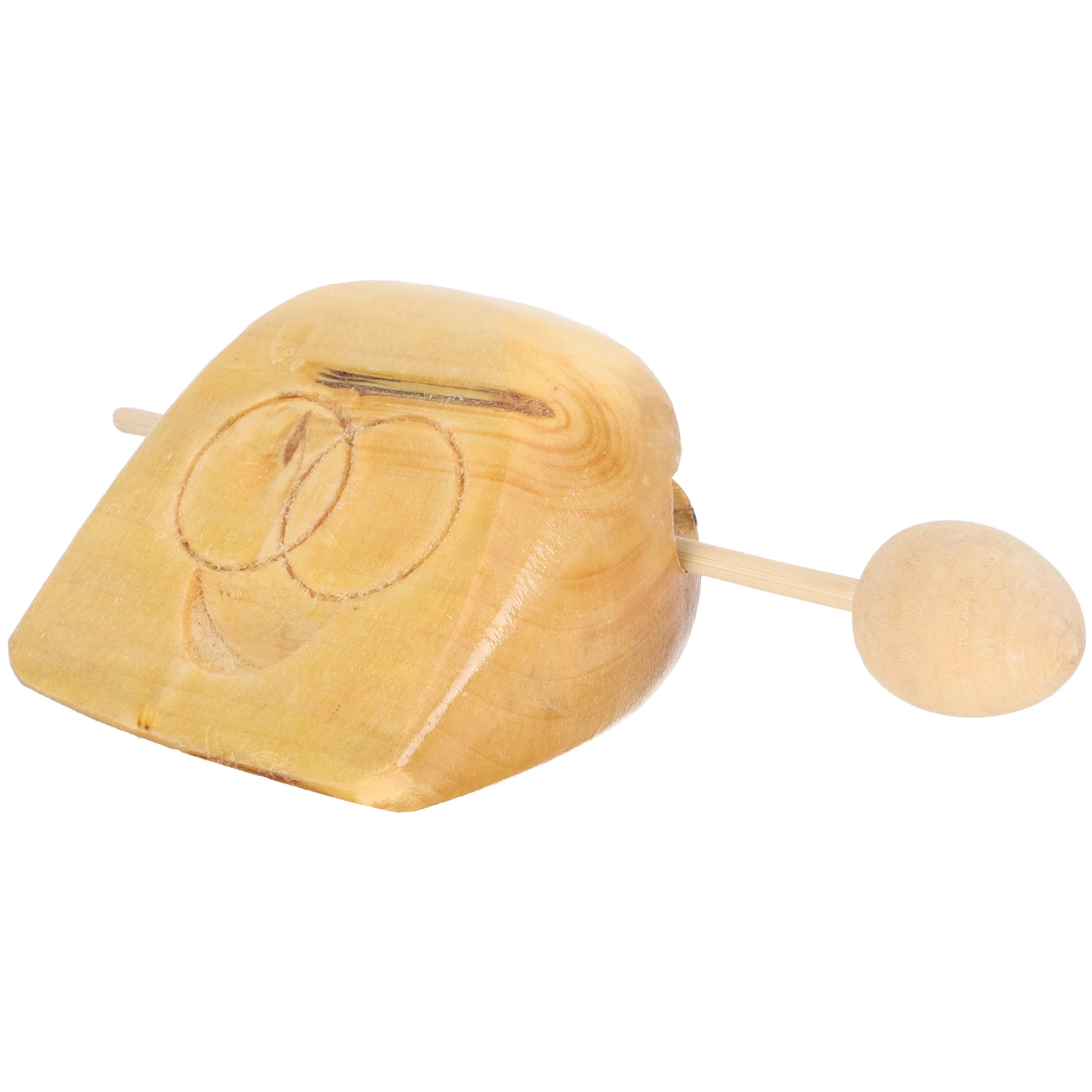 Pequeño instrumento de pescado de madera para niños, juguetes musicales, juguete de percusión, bloque, juguete educativo, pulido de Material de madera de larga duración