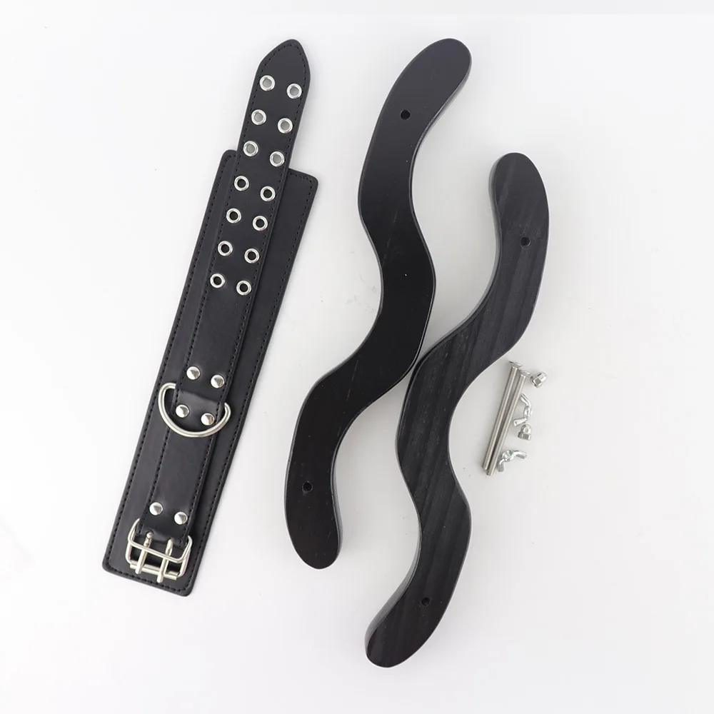 Penis Ring Humbler CBT Cock Cage Bandage for Men Scrotal Ball Stretcher Fixture BDSM Sex Toys Wood Ankle Cuffs Testis Training