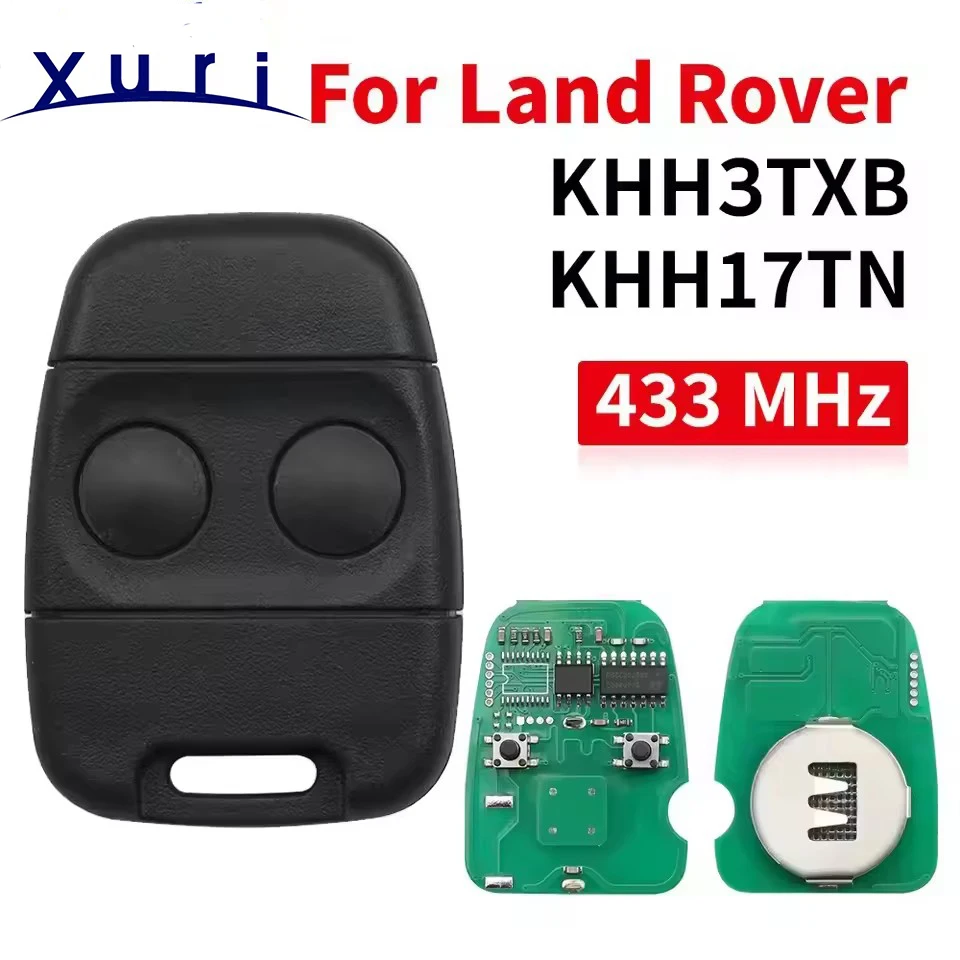 

Xuri 2 Buttons KHH3TXB KHH17TN 433.92MHz Car Remote Control Key Fob for Land Rover Discovery Freelander 2002 2003 2004 2005