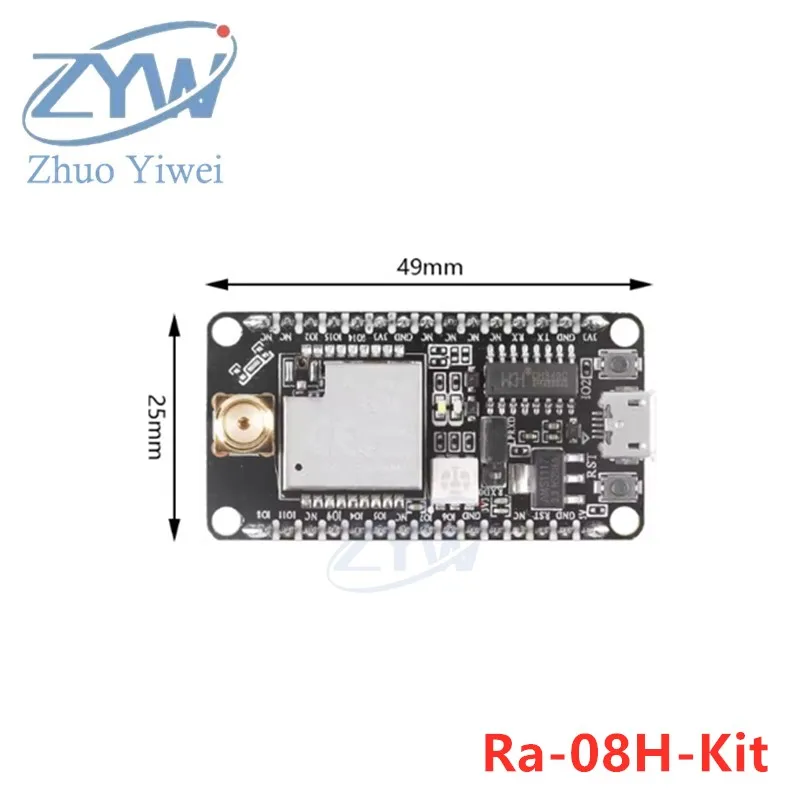 Ra-08 Ra-08H LoRaWAN Development Board Module Ra-08-Kit Ra-08H-Kit ASR6601 chip 410-525MHz 803-930MHz MCU SMA Interface