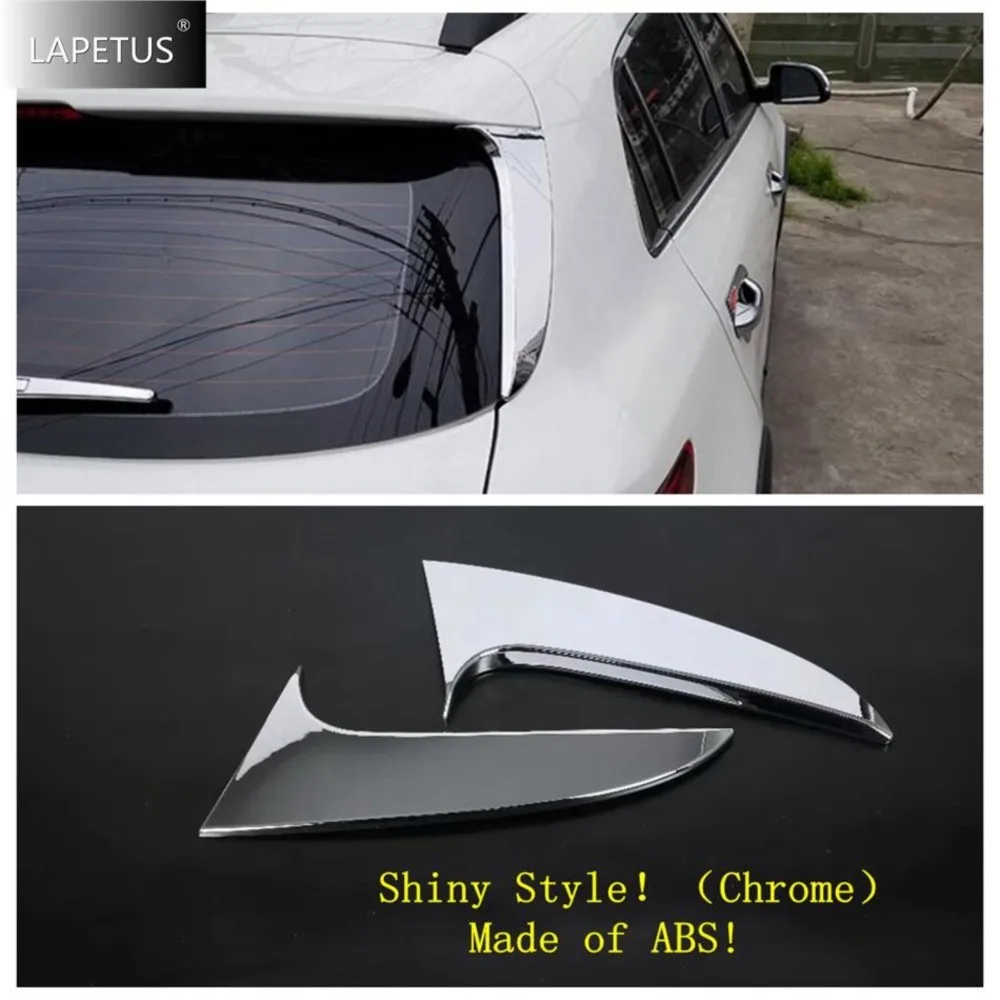 

ABS Car Door Rear View Window Spoiler Insert Garnish Bezel Decor Cover Trim For Kia Rio 4 X-line 2017 - 2020 Chrome Accessories