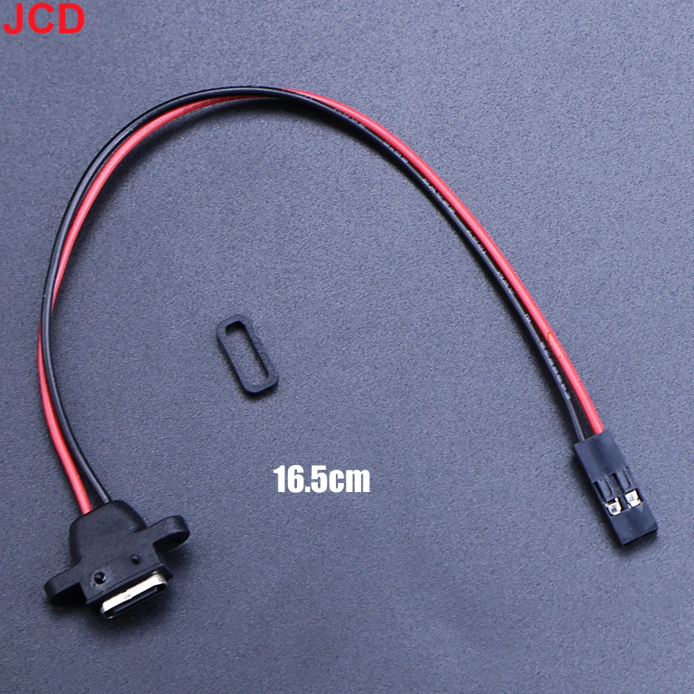 JCD 5pcs Waterproof USB Type C Connector Charging Interface Female Socket With Welding Wire MX1.25 PH2.0 XH2.54 Port