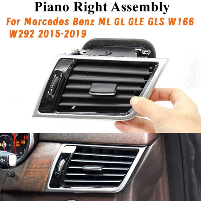 

OB-1Pair Air Conditioner Outlet A1668309100 1668309200 For Mercedes Benz ML GL GLE GLS W166 W292 2015-2019 A/C Air Vent