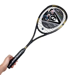 Raqueta de SQUASH DUNLOP D SR SONIC CORE ICONIC 130 NH, negra y dorada