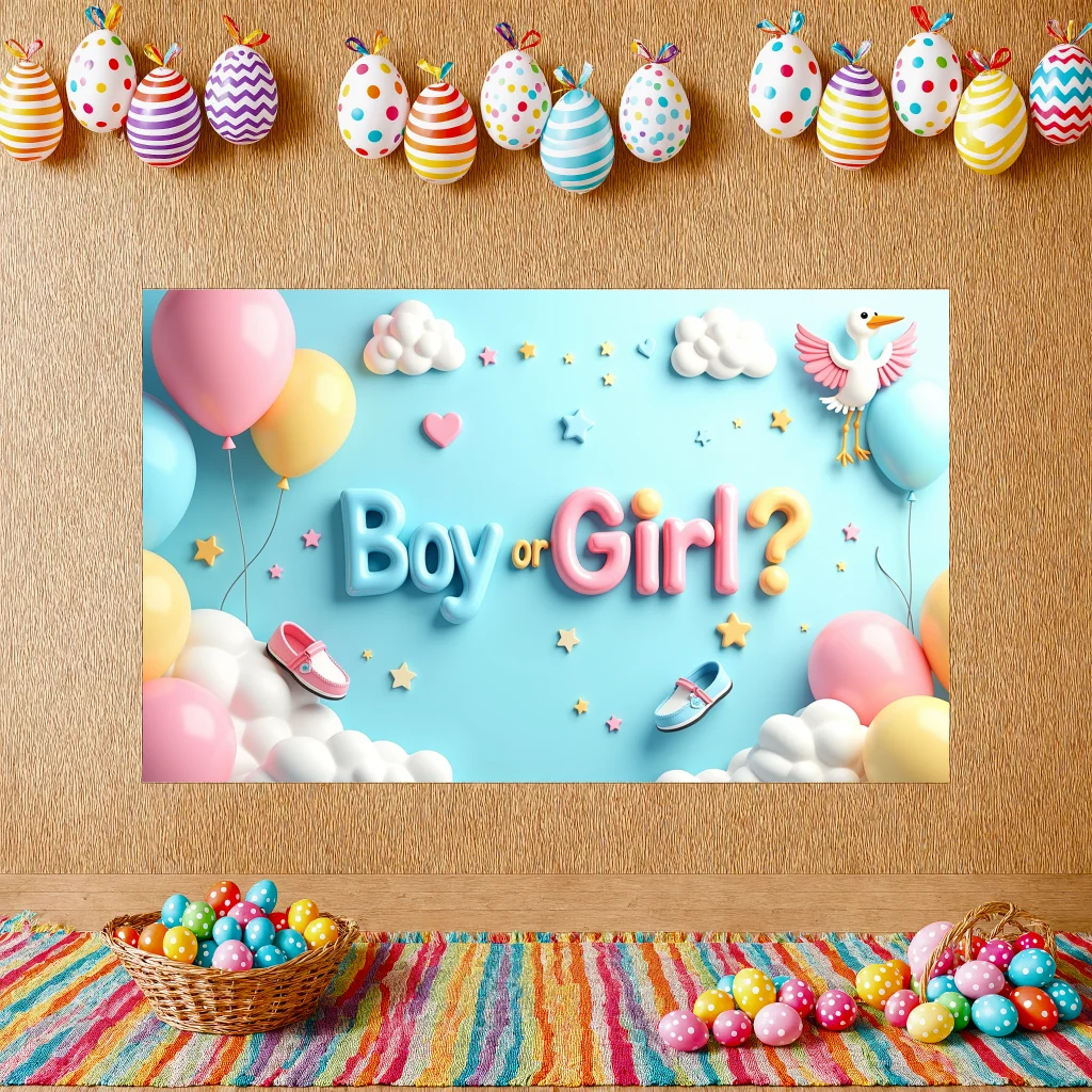 180x110 Baby Shower Theme Banner Colorful Printed Poster Party Celebration Decoration Background Wall Painting Banner