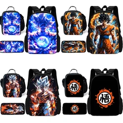 3Pcs Set Anime Child Backpacks Shoulder Bag Pencil Case Pupil For G-Gokus Large Capacity School Bags for Boys Girls Best Gift