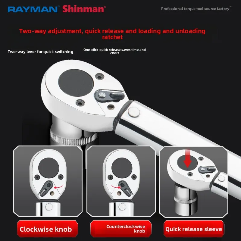 

28-210NM Preset Torque Wrench 1/2 Inch Drive Adjustable Torque Wrench Tire Repair Tool