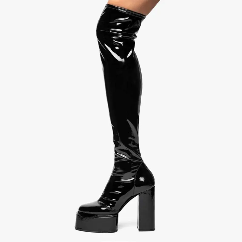 

Ladies Sexy Thigh High Boots Thick Sole Thick High Heel Over Knee Boots Fashion Party Boots Women's Boots Autumn Winter