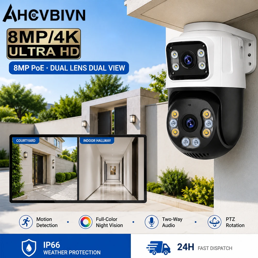 8mp-dual‑lens-poe-ptz-ip-camera-dual-lens-ai-human-detection-ip66-waterproof-indoor-outdoor-security-surveillance-camera