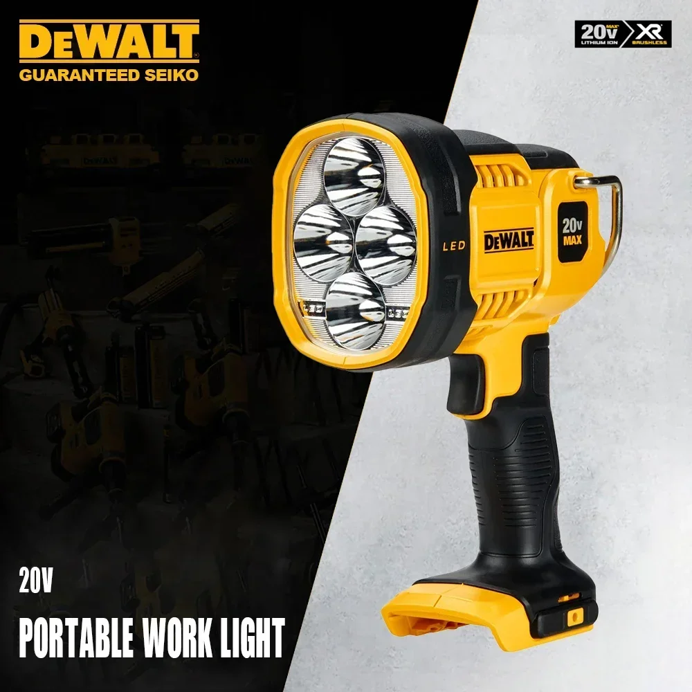 DeWALT DCL043 Cordless Portable Spotlights Work LED Lights Rechargeable 20v 1000lm for Work Place Universal 18v Battery Platform