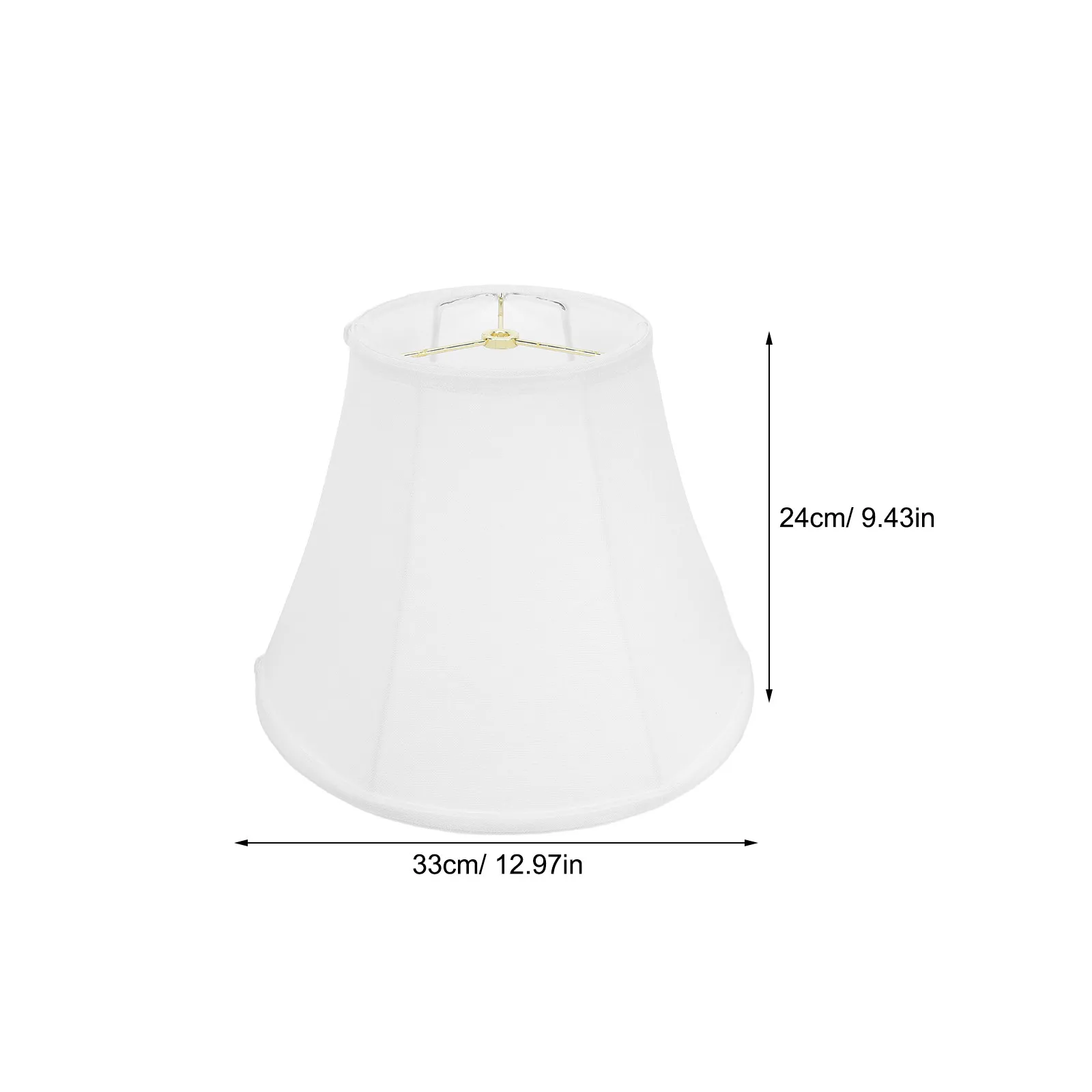 Tapered Foldable Linen Bell Lamp Shade 13x9x7 Decorative Cover for Desk Floor Table Lamps Small Linen Lamp Shade