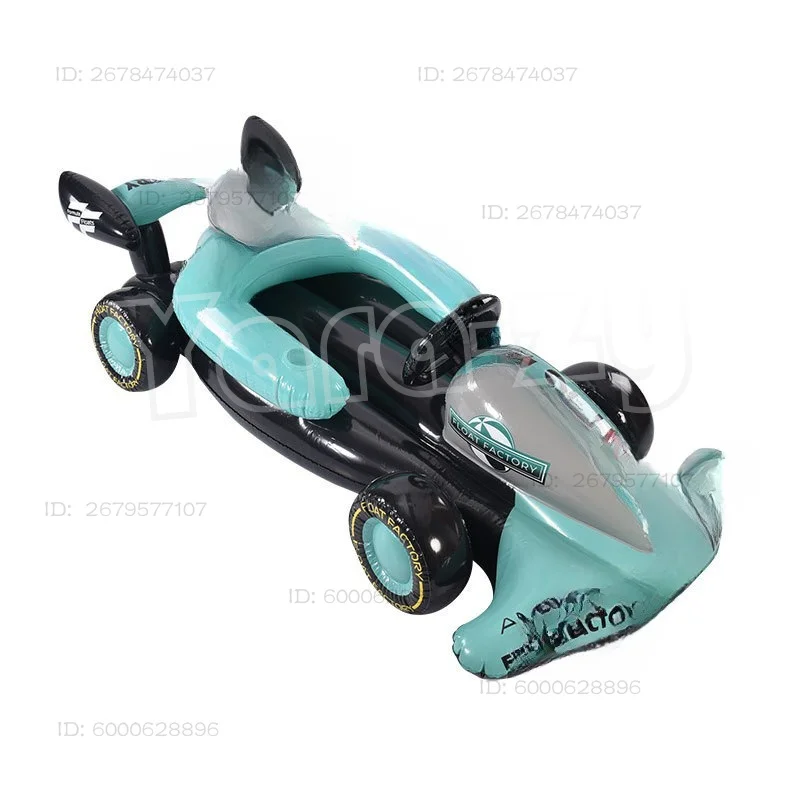 New Spot Inflatable Racing Car Floating Row Large Toy Adult Cartoon Model PVCF1 Seat