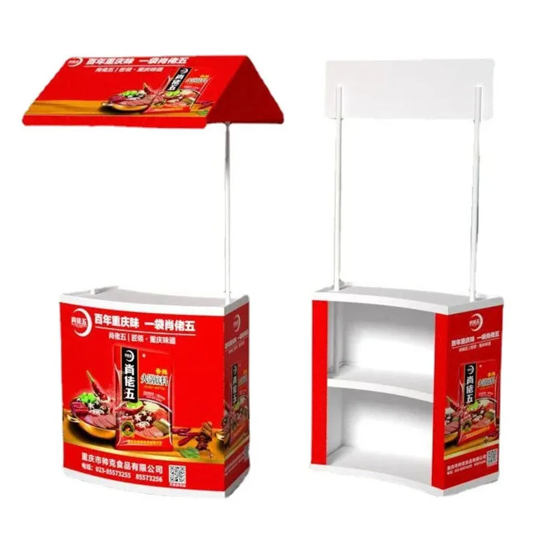 Supermarket Display PVC Desk PP Promotion Table For Advertising Activity Equipment Counter