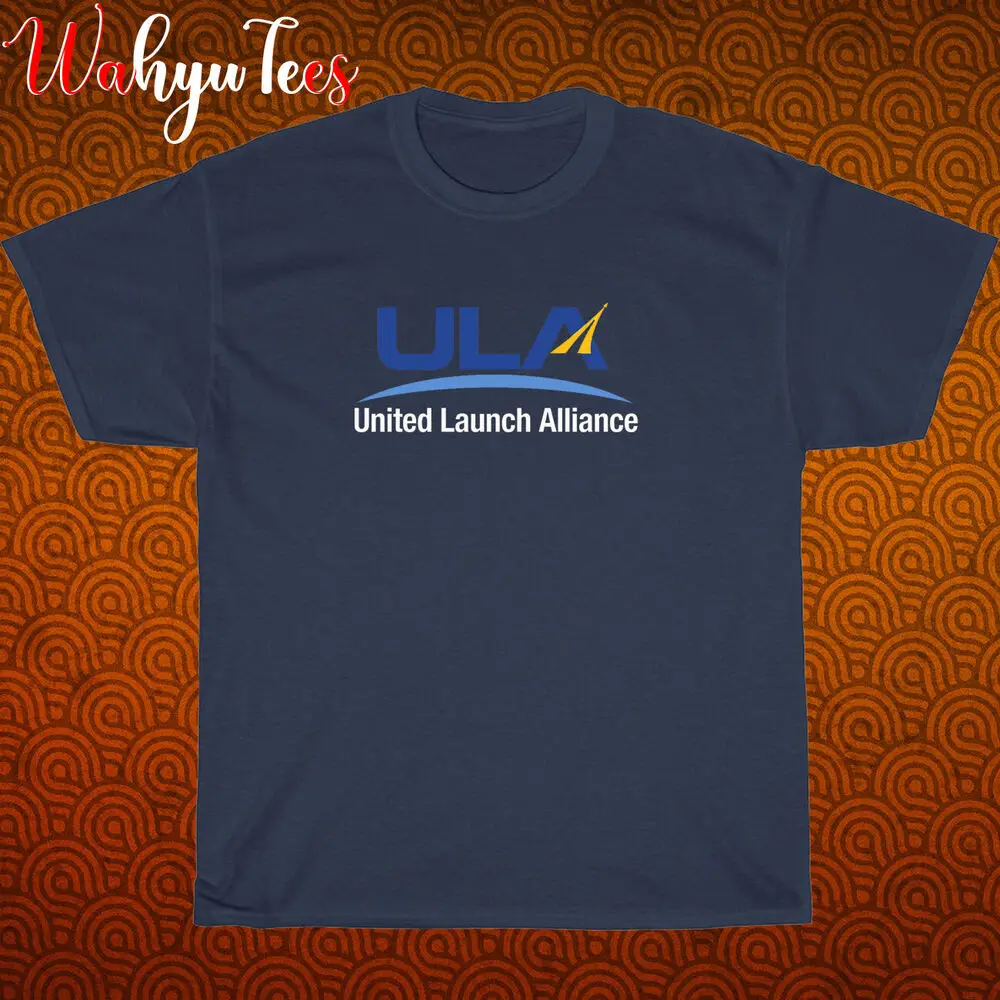 New ULA United Launch Alliance Logo Black/Navy/Grey/White T-Shirt Size S-5XL