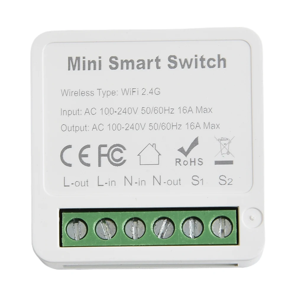 for tuya Smart for mini Switch Control with Voice App or Timer Share with Family and Friends Compatible with Smart Life/ for