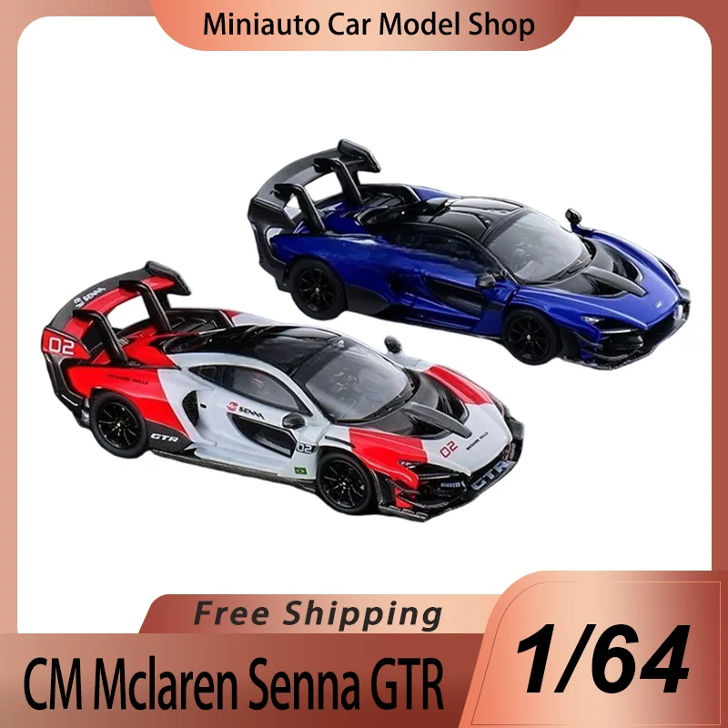Новая-в-наличии-cm-модель-1-64-mclaren-senna-gtr-литая-под-давлением-модель-mclaren-senna-спортивный-автомобиль-из-сплава-миниатюрные-игрушки-орнамент-детский-подарок