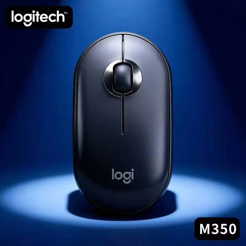 

Беспроводная мышь Logitech M350 с бесшумными кнопками, двойным подключением, 18-месячным сроком службы батареи, радиусом действия 10 м, совместимостью с несколькими устройствами