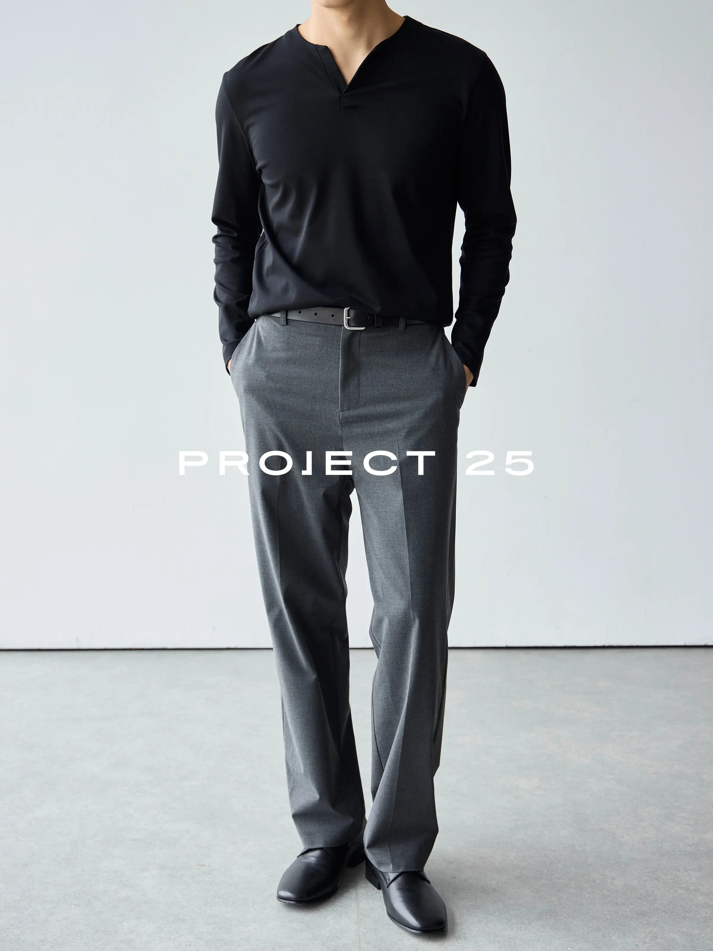 PROJECT 25 Japan Takisada Tech Fabric Straight Suit Trousers Wrinkle Resistant Machine Wash Easy Care Lazy Commuter Casual Pants