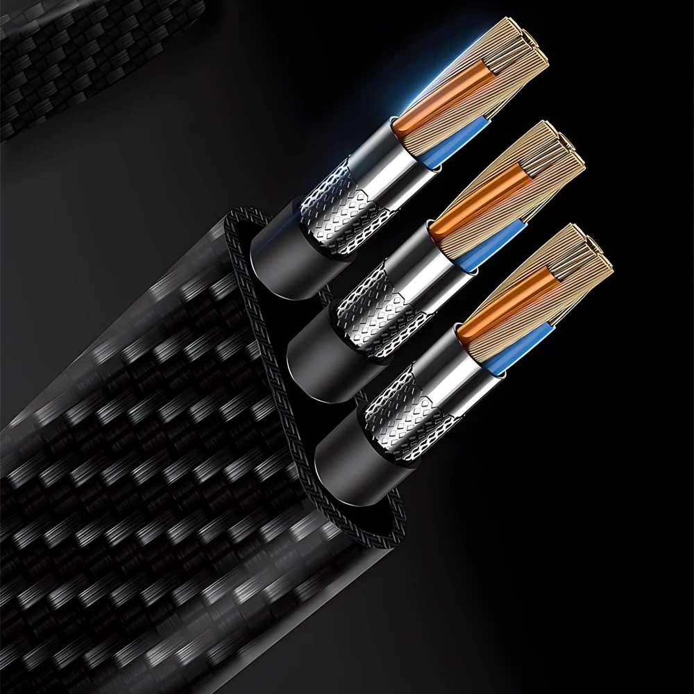 4 In 1 USB C 100W PD Type C To USB C Fast Charging Cable Usb A to Micro USB For POCO Xiaomi Samsung Mobile Phone Cable