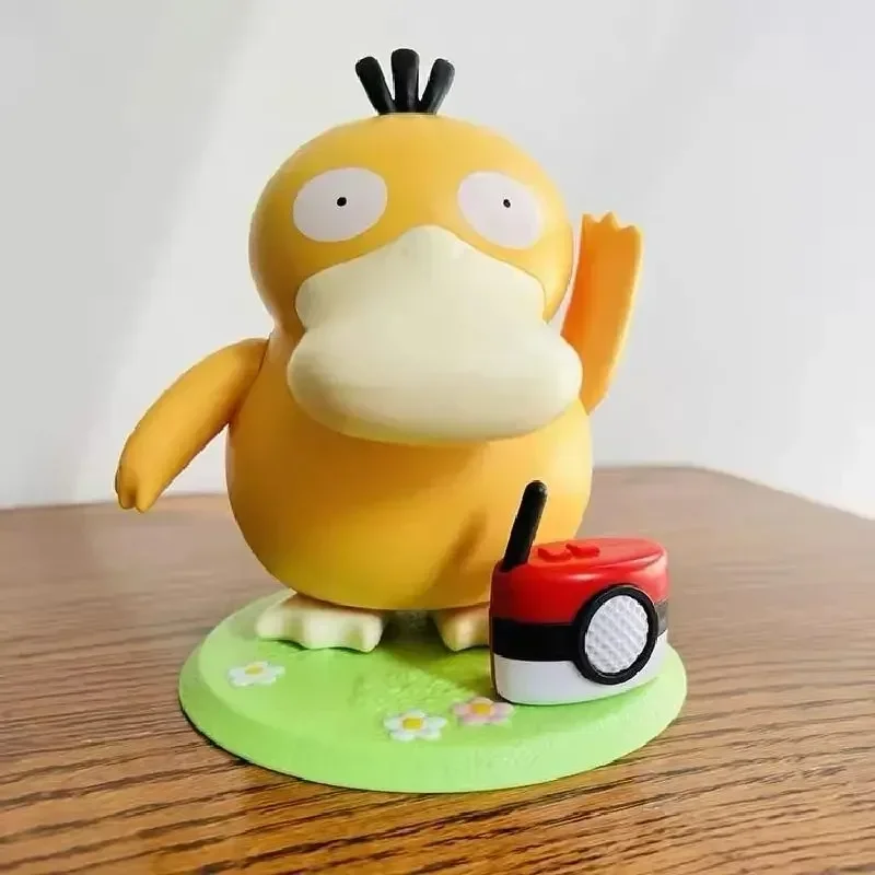 2023 Pokemon Psyduck Dancing Swing Sounding Model Doll Anime Action Figure Diy Kawaii Portable Luggage Music Box Toys for Gift