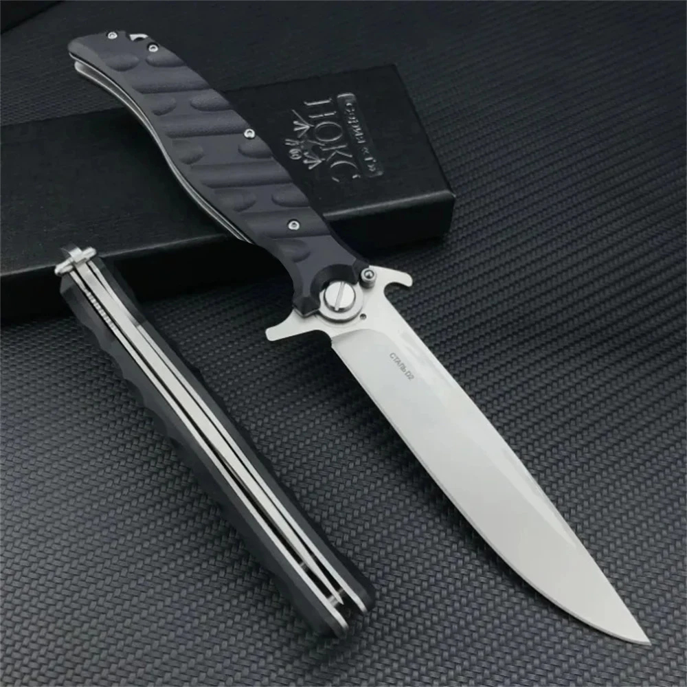 Hunting Russian HOKC D2 Blade Comfort G10 Grip Folding Knife Hunting Camping Tactical Knives Outdoor Survival Portable Tools