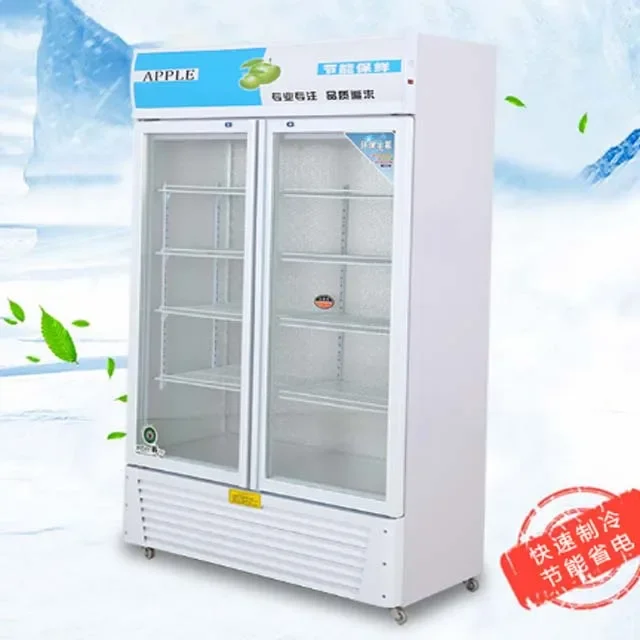 業務用展示用冷蔵庫 業務用直立型飲料ショーケース、直立型クーラー冷蔵庫、店舗用ガラス扉