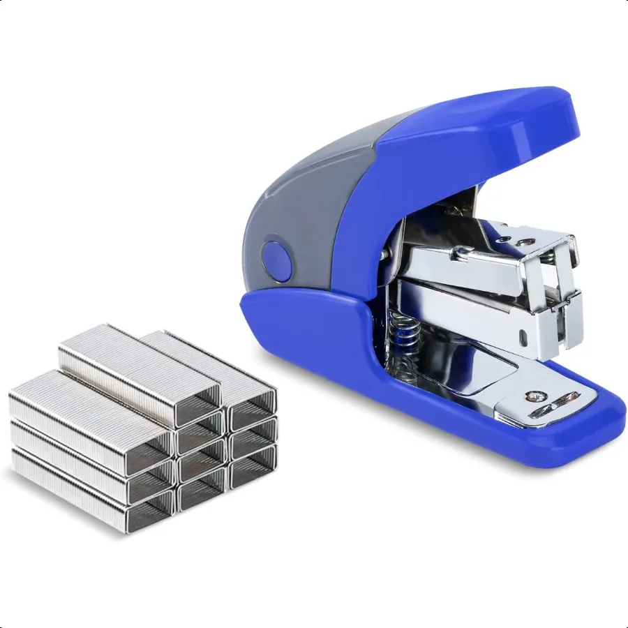 Effortl Mini Stapler Set 20 Sheet Capacity Integrated Remover Staple Storage Holds 1 4 Staples Includes 1000 Staples Lightweigh