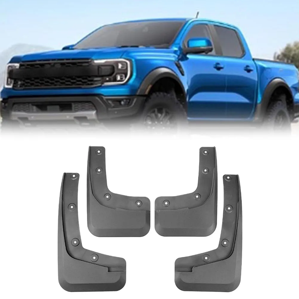 Enhanced Aesthetic & Functionality for custom Fit Mud Flap Set For The For FORD For RANGER (Model Year 2024) Enhanced