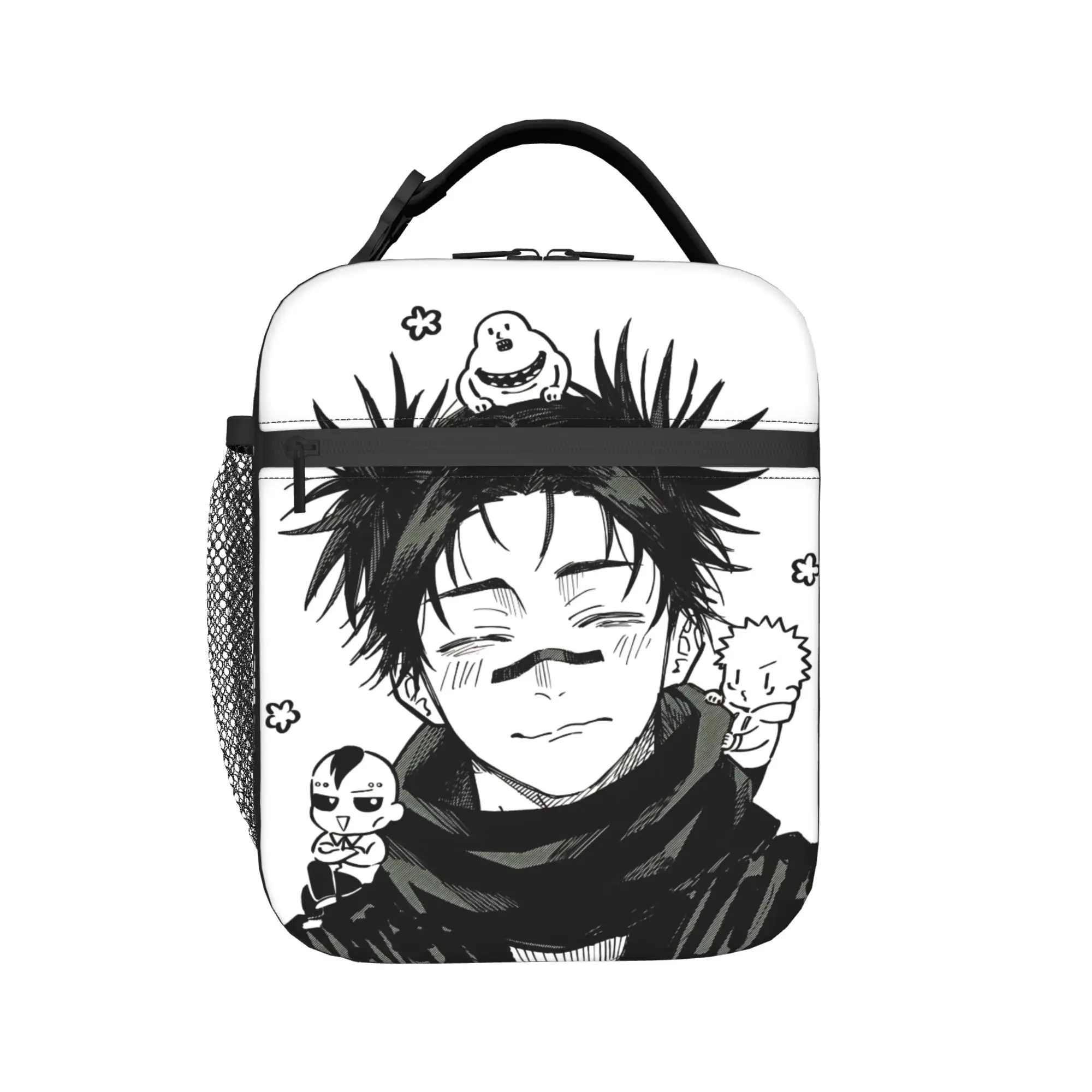 Japan Anime Choso Insulated Lunch Bag High Capacity Jujutsus Kaisens Anime Meal Container Cooler Bag Tote Lunch Box
