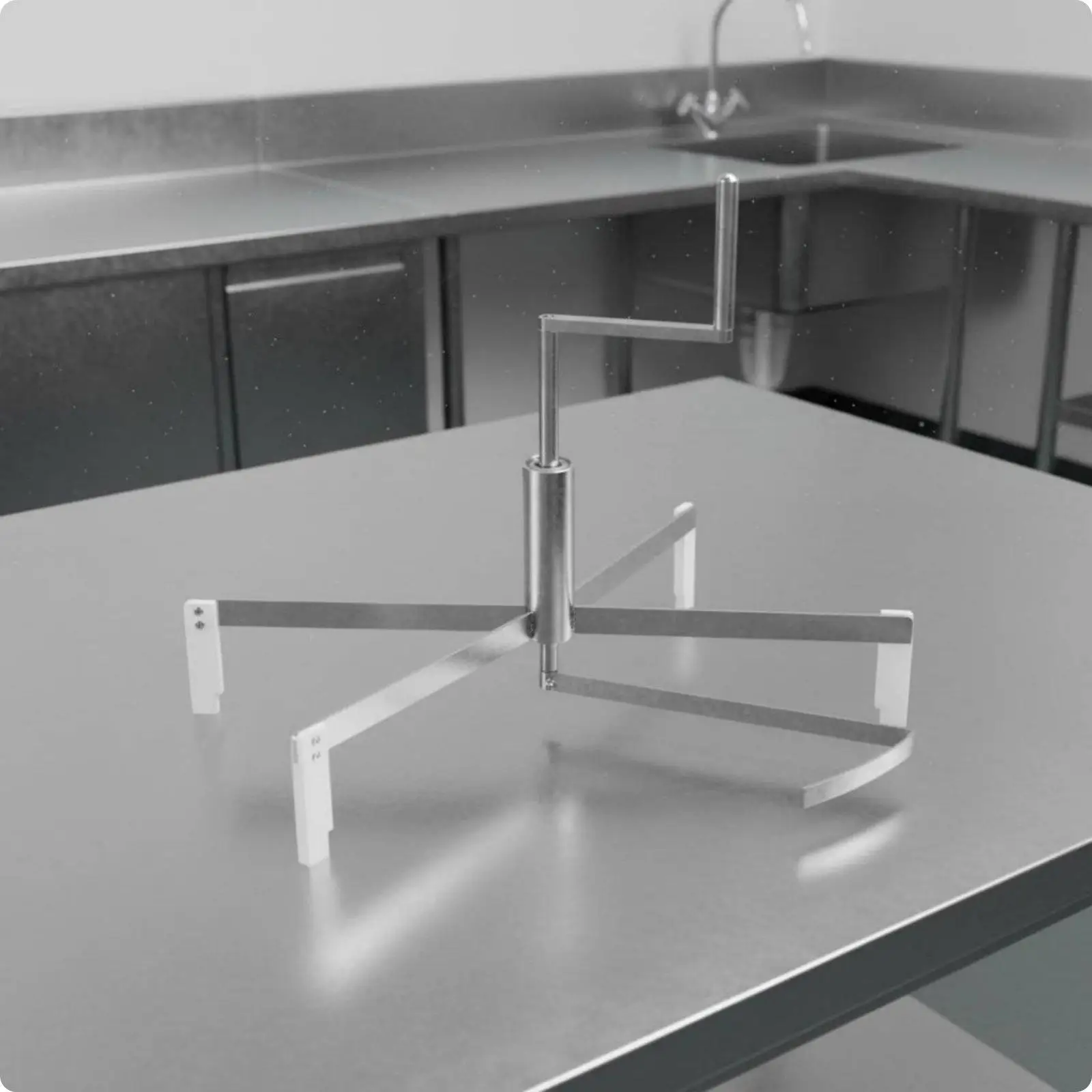 Manual Restaurant Pancake Maker Stainless Steel Crepe Spreader Even Batter Distribution Device for Food Prep Area