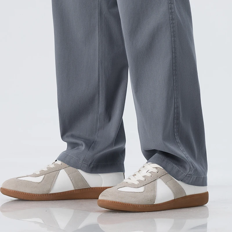 Lyocell Ultra-dünne Eisseiden-Hose für Herren, Sommer, locker geschnitten, kühl, atmungsaktiv, Alltag, Sport, Freizeit, modisch, koreanischer Stil – Detail 18