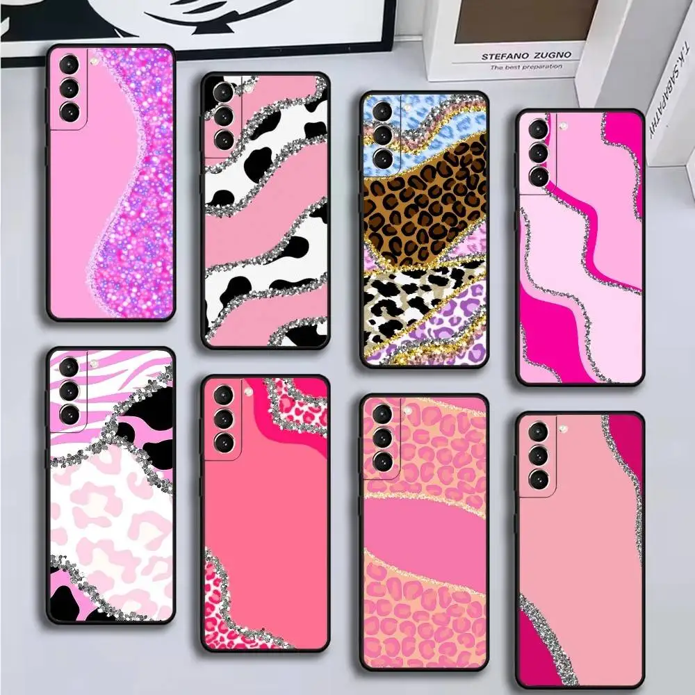 

pink Juicy B- Couture Phone Case For Samsung GalaxyA13,21s,22,31,32,52,53,71,72,73,Soft Black Shell