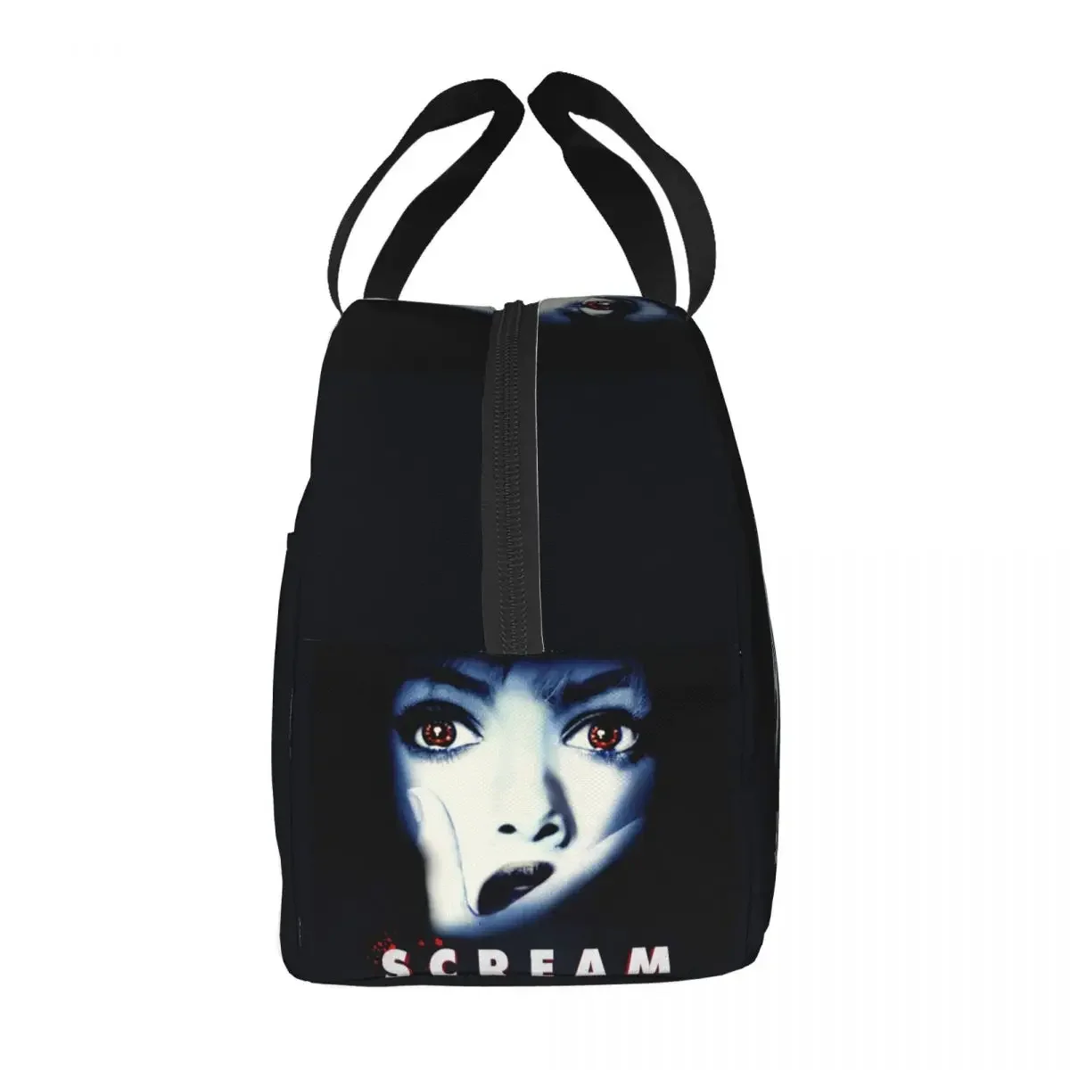 Halloween Horror Movie Scream Lunch Bag Women Thermal Warm Cooler Insulated Lunch Box for Student School Picnic Food Tote Bags