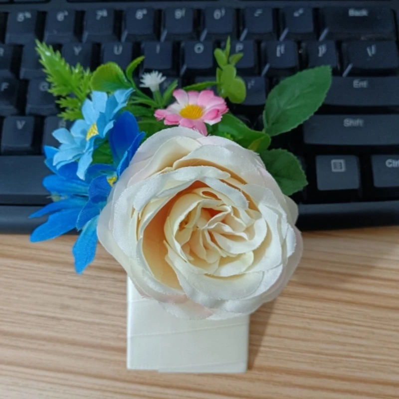 

New Original Handmade Chest Flowers Simulation Rose Business Banquet Suit Shirt Dress High End Accessories Brooch Jewelry Gifts