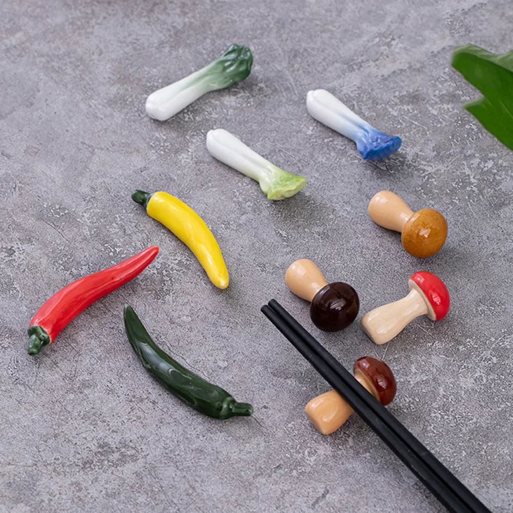 4 قطع حامل ملعقة سيراميك على شكل كرتوني ومحمول لمنظم أدوات المائدة ومستلزمات المطبخ للاستخدام الزخرفي #5