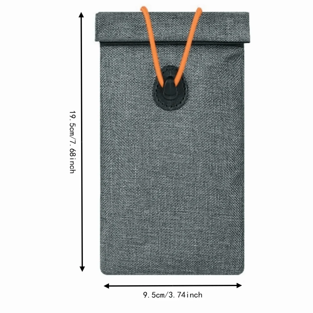 RFID Signal Blocking Bag Wear-resistant Privacy Protection Shielding Storage Bag Folding Durable Phone Pouch view 4